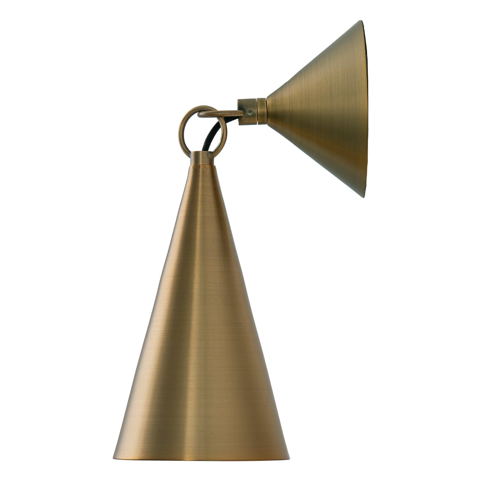 4.72 in. 1-Light Retro Bronze Wall Sconce Interior Vanity Light with Metal Cone Shade for Bathroom, Entryway